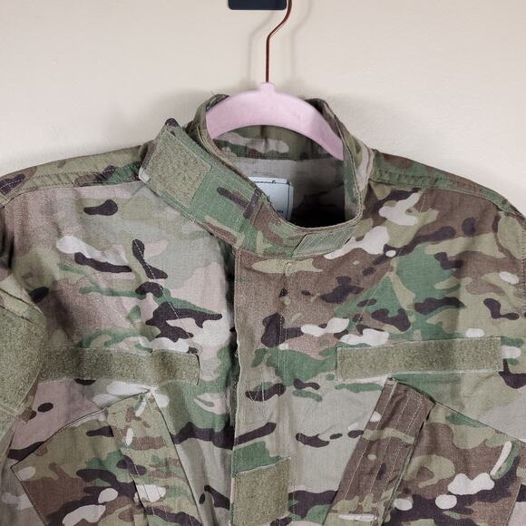 Army Surplus Combat Multicam Camo Uniform Jacket Flame Resistant Size S Long - Picture 6 of 12